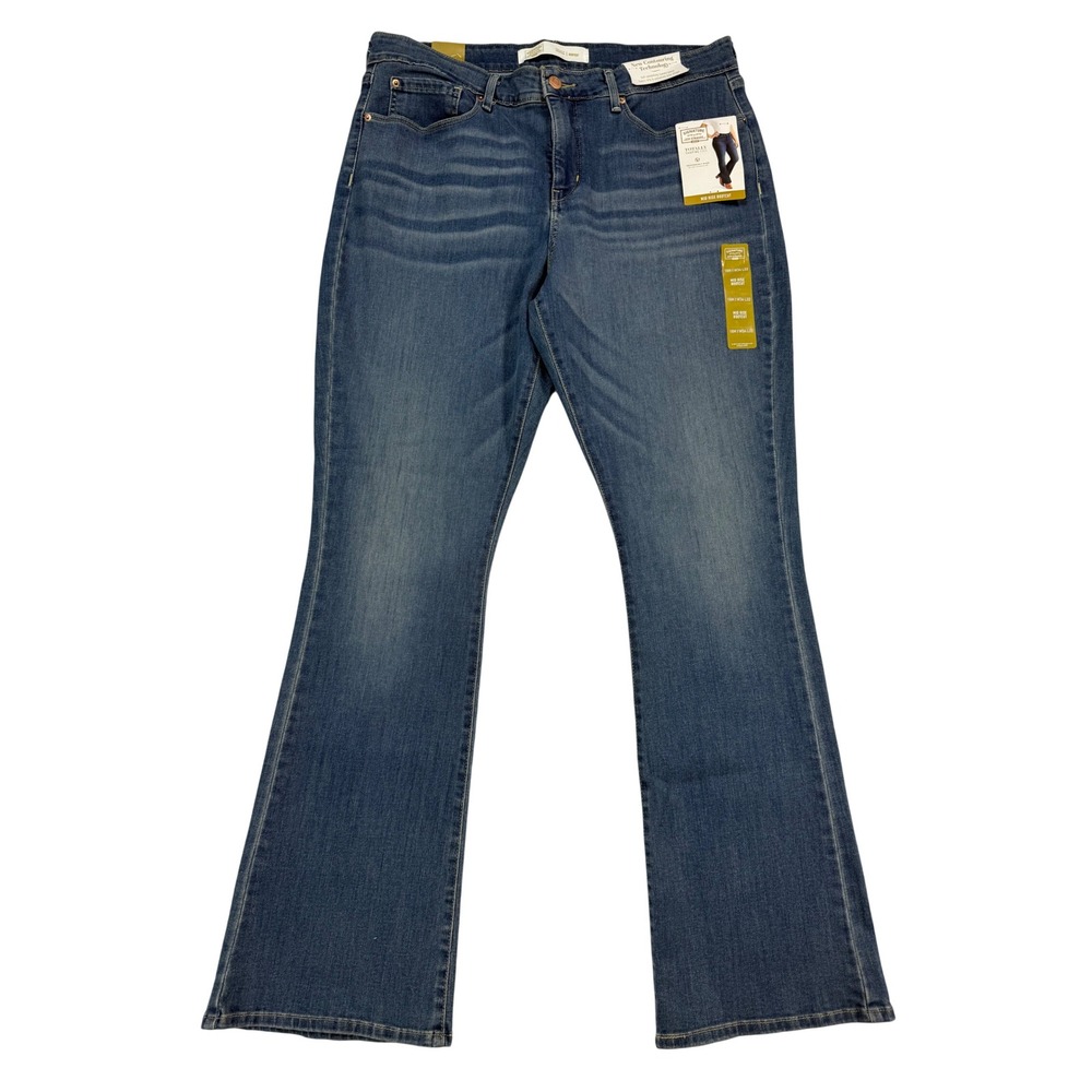 Signature Levi Strauss Bootcut Jeans Womens 18M NWT NEW Totally Shaping MidRise